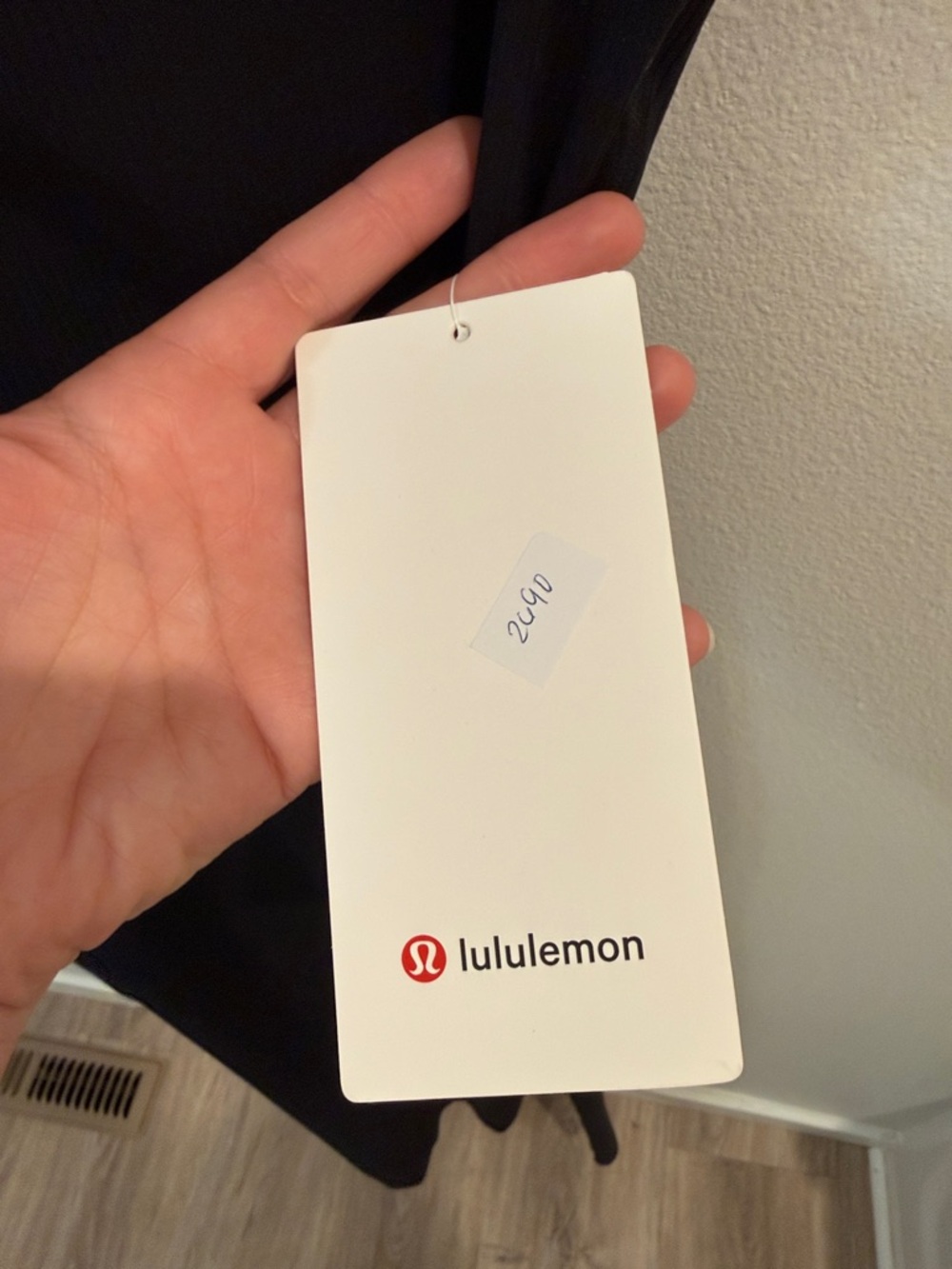 lululemon athletica All Aligned Black Ribbed Sleeveless Midi Dress - Picture 4 of 7